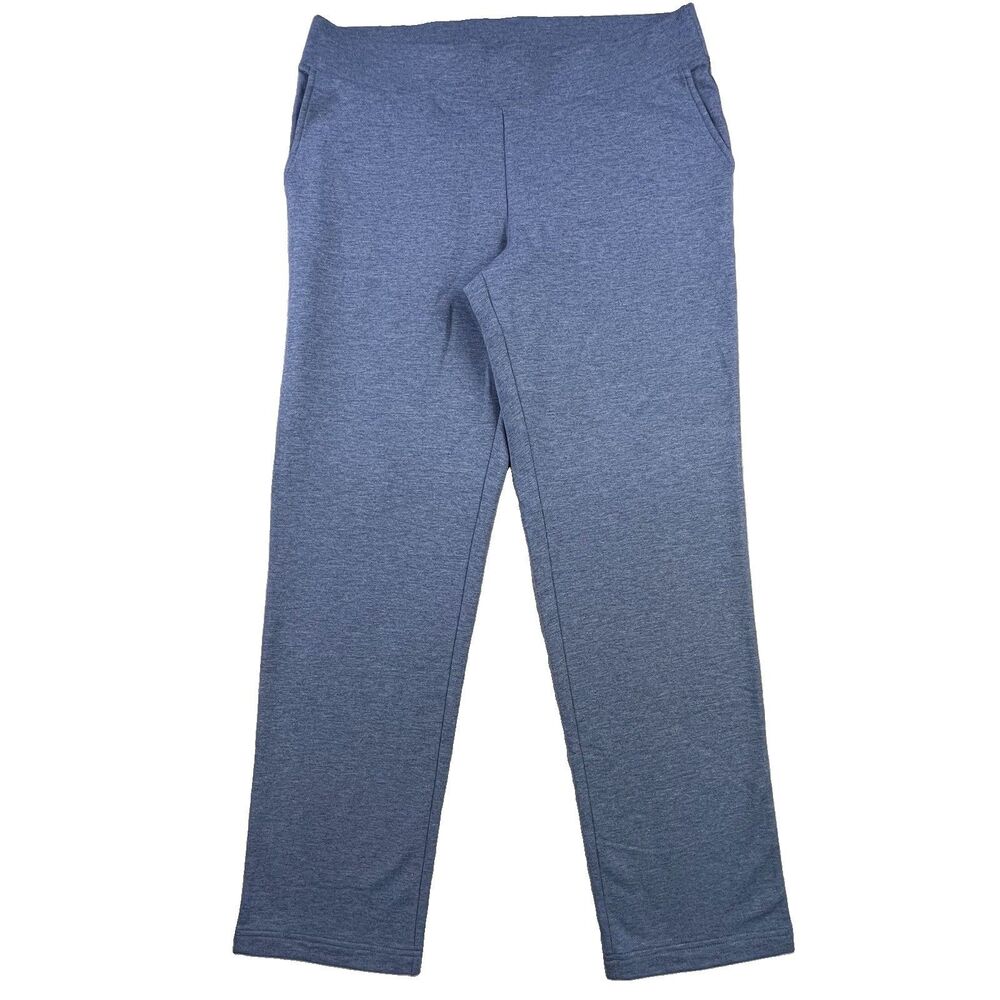 Pure Jill Affinity French Terry Slim Leg Pants Medium P Blue Pima Cotton J. Jill